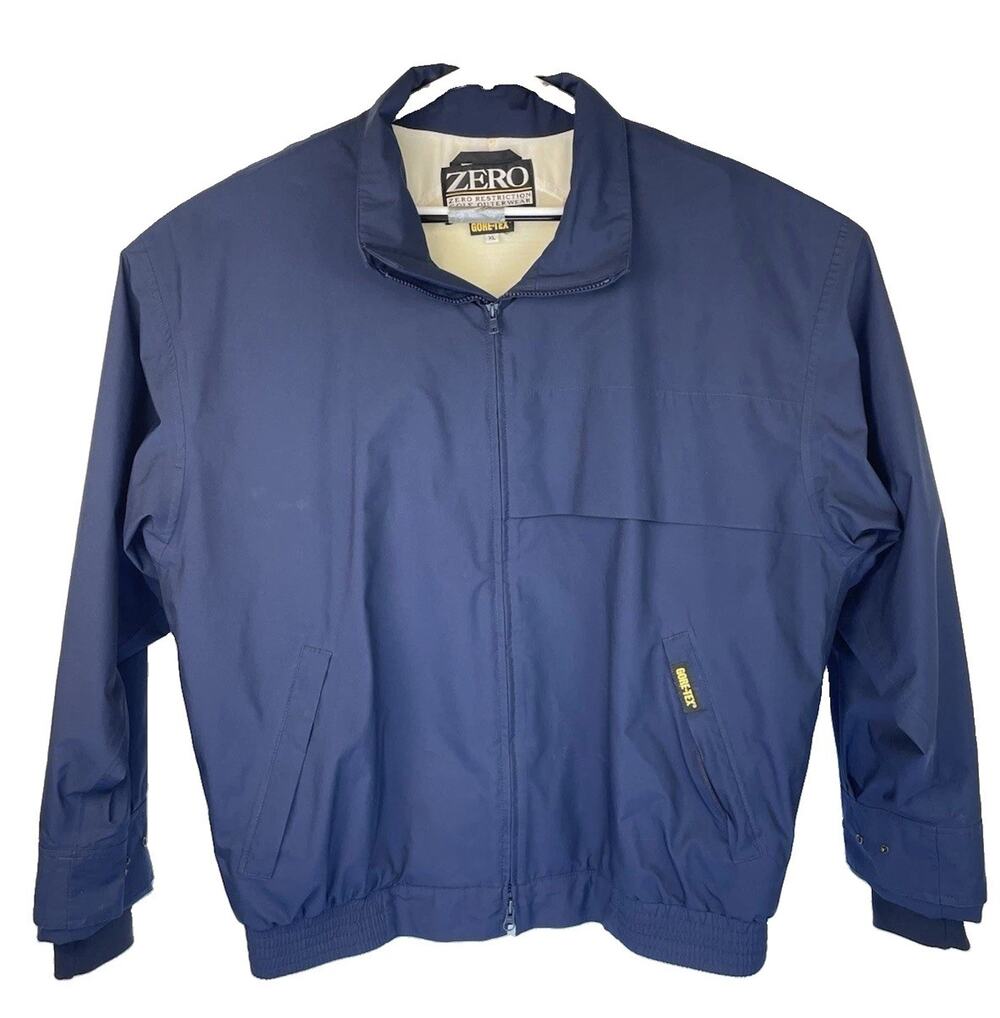 Zero Restriction Goretex Golf Jacket Men's XL Navy Full Zip ***NICE***